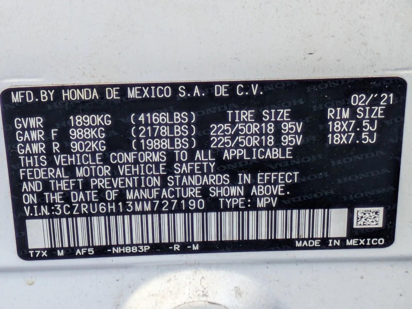 2021 Honda HR-V Sport AWD CVT