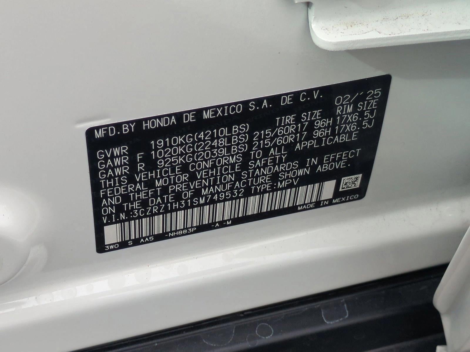 2025 Honda HR-V LX 2WD CVT