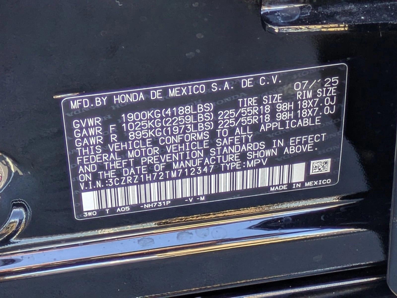 2026 Honda HR-V EX-L 2WD CVT