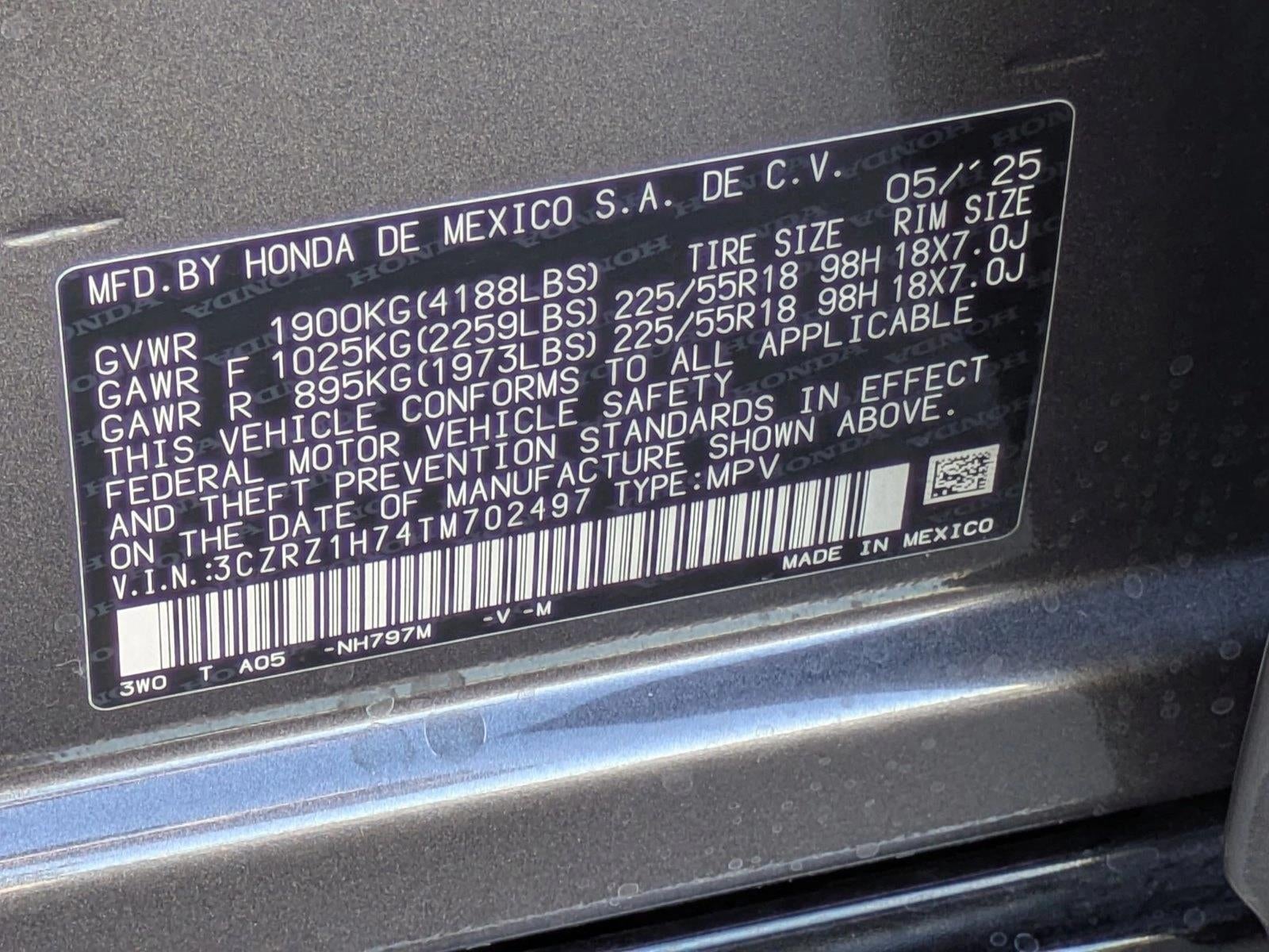 2026 Honda HR-V EX-L 2WD CVT