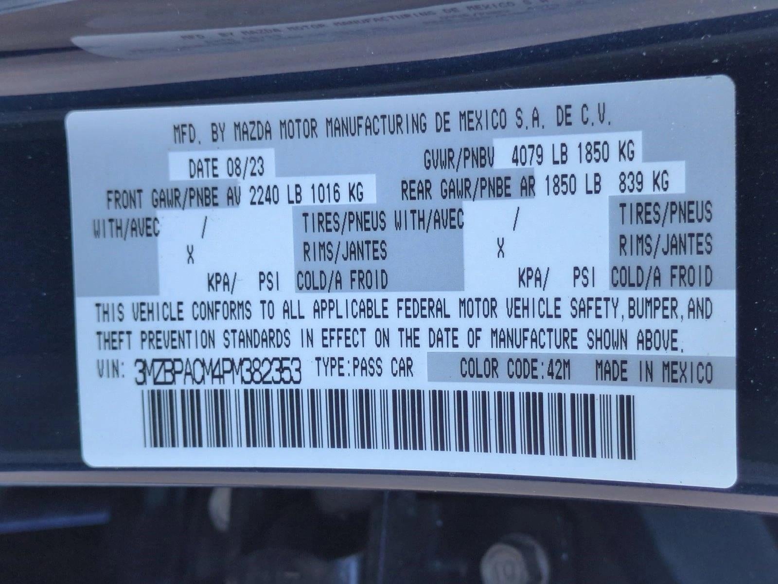 2023 Mazda Mazda3 Sedan 2.5 S Preferred FWD