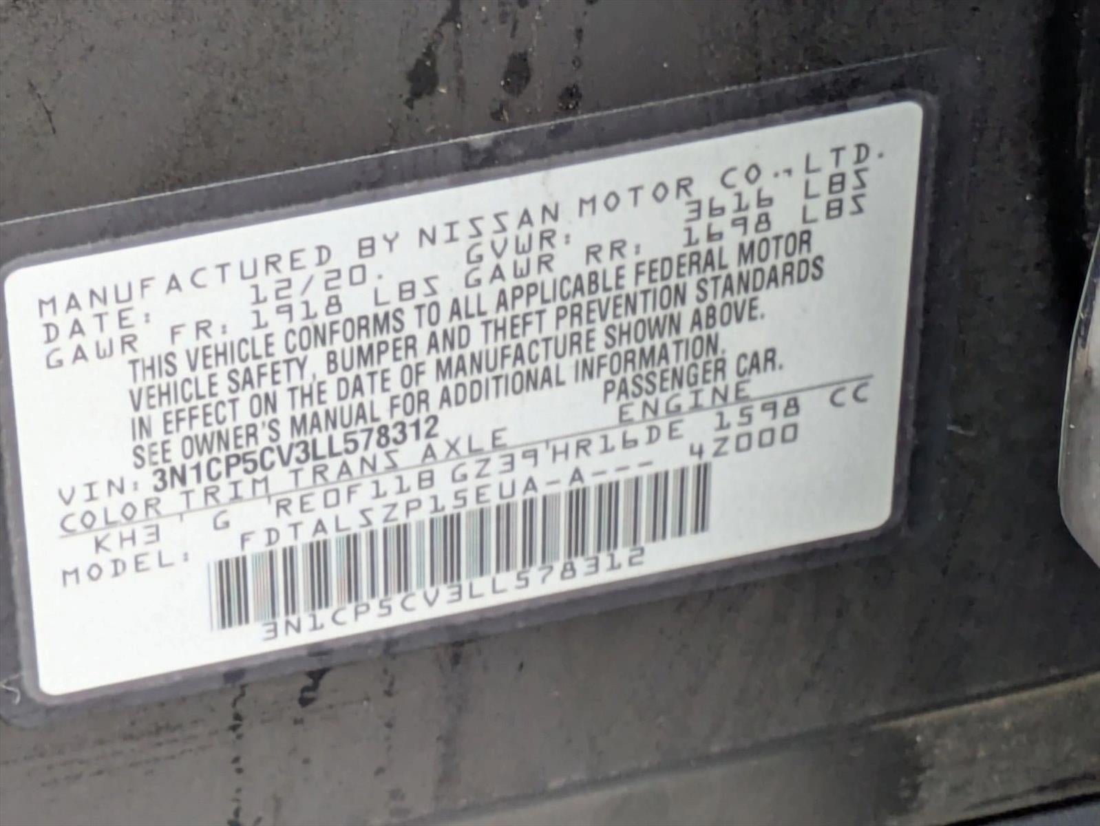 2020 Nissan Kicks SV FWD