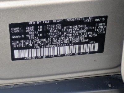 2016 Subaru Outback 2.5i Limited