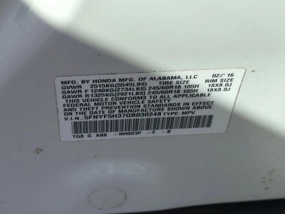 2016 Honda Pilot 2WD EX