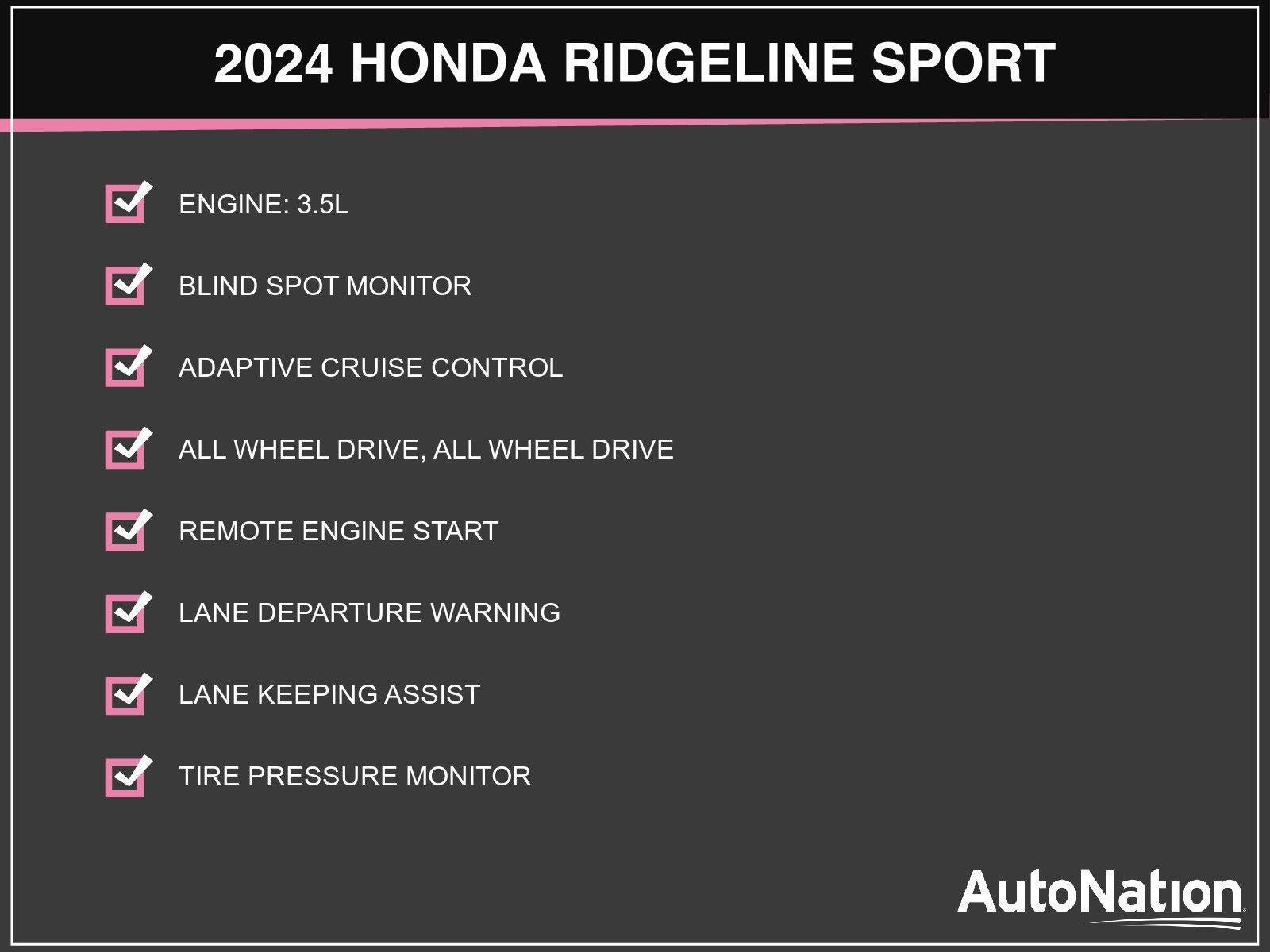 2024 Honda Ridgeline Sport AWD
