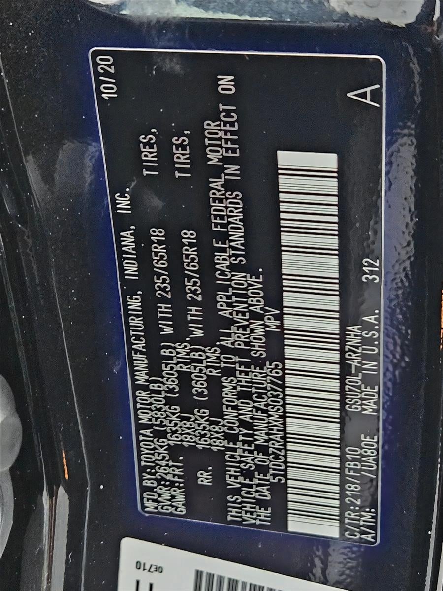 2021 Toyota Highlander L FWD (Natl)