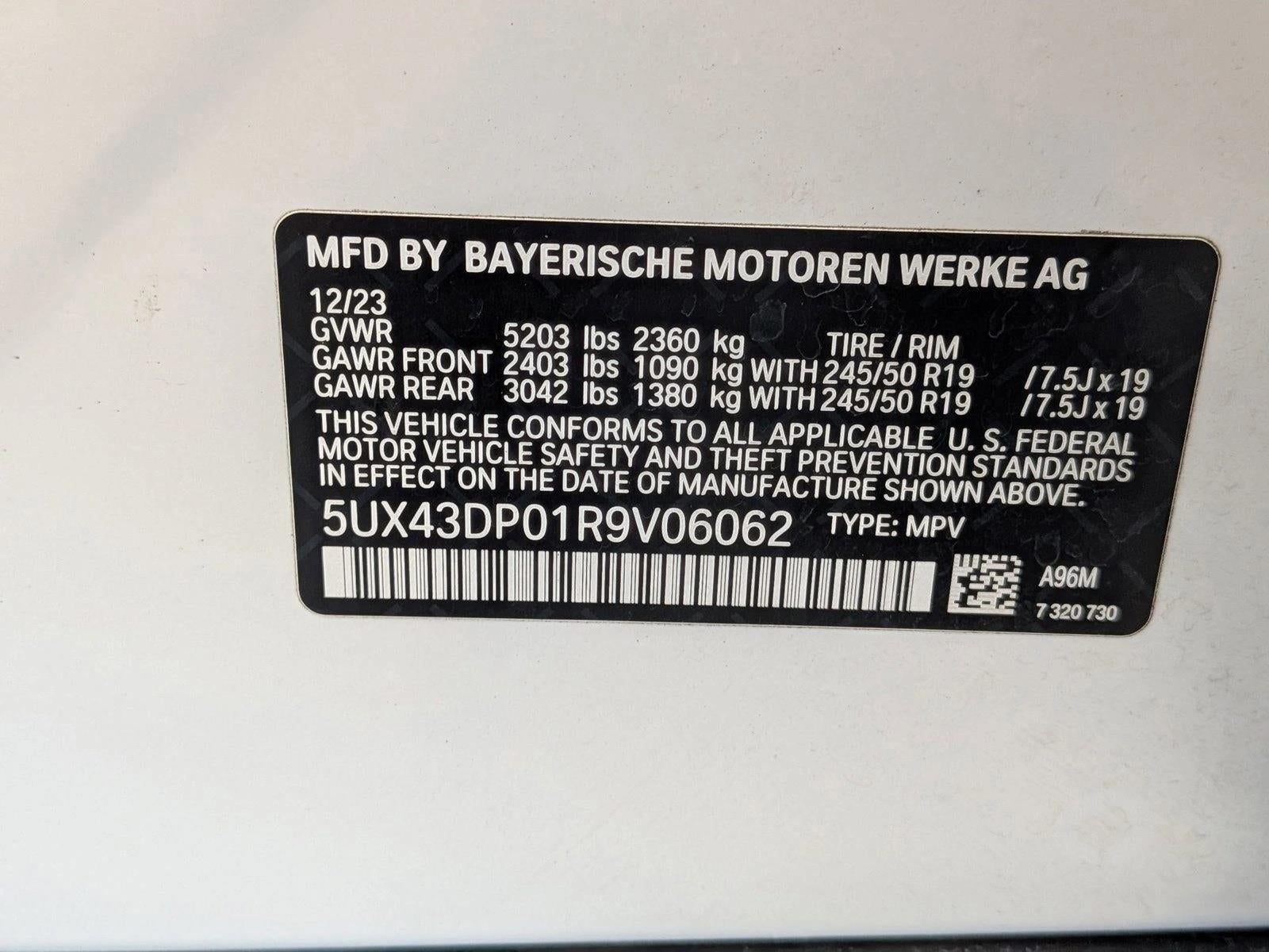 2024 BMW X3 sDrive30i Sports Activity Vehicle