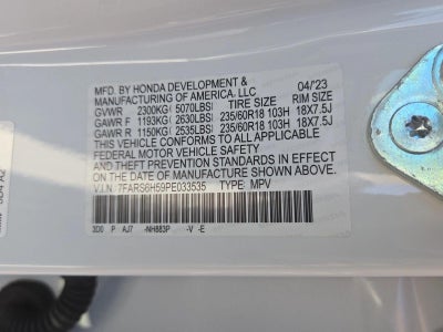 2023 Honda CR-V Hybrid Sport AWD w/o BSI
