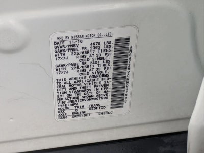 2017 Nissan Rogue AWD S