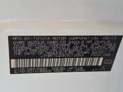 2014 Lexus IS 250 4dr Sport Sdn Auto RWD