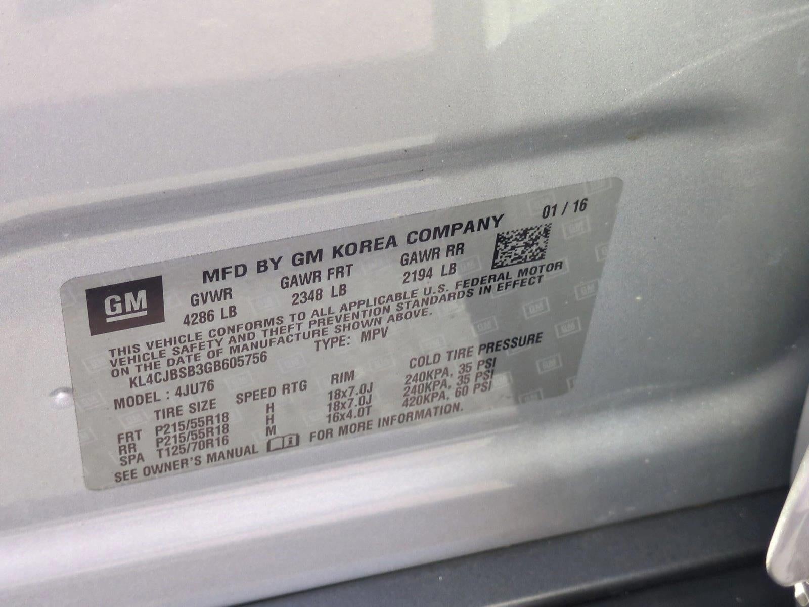 2016 Buick Encore Convenience FWD