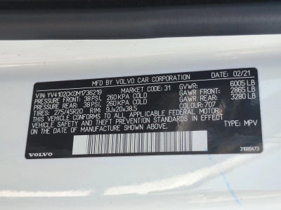 2021 Volvo XC90 T5 FWD Momentum 7P