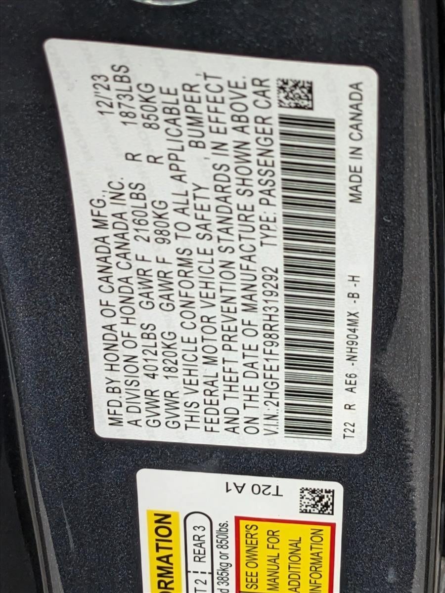 2024 Honda Civic Sedan Touring CVT