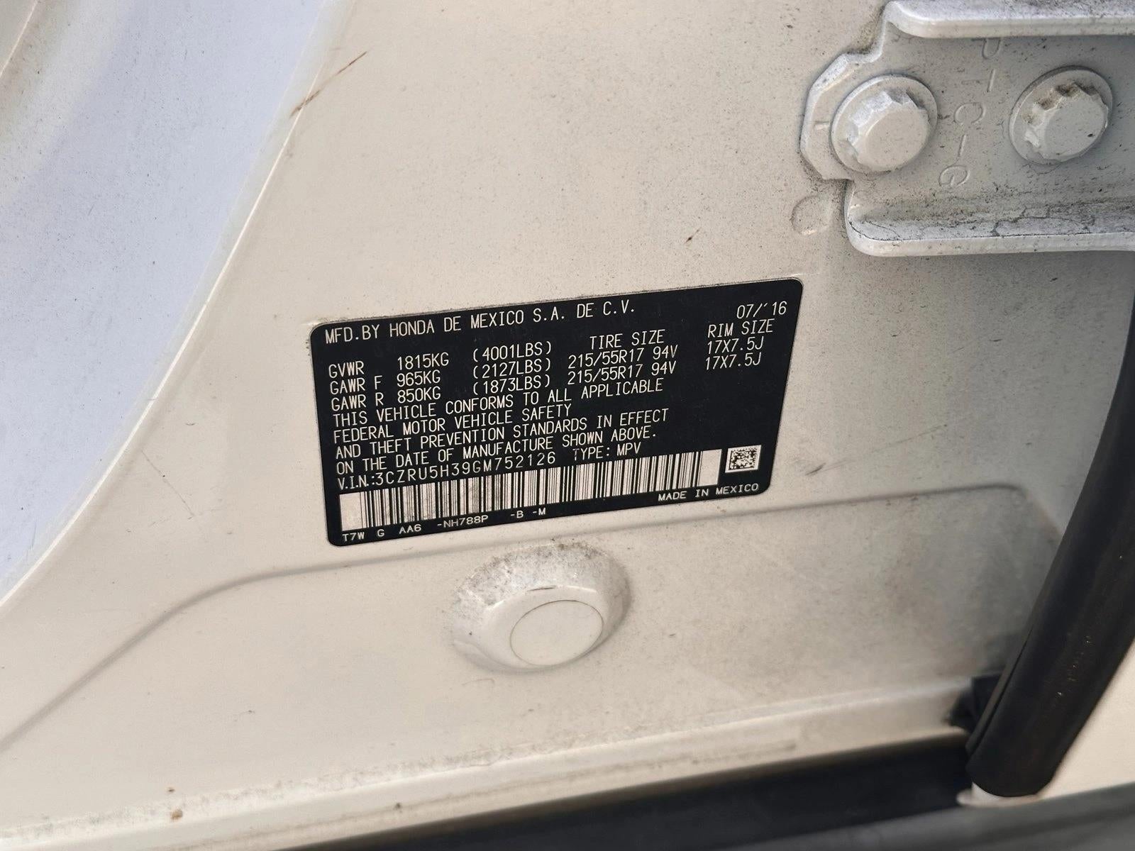 2016 Honda HR-V 2WD LX CVT