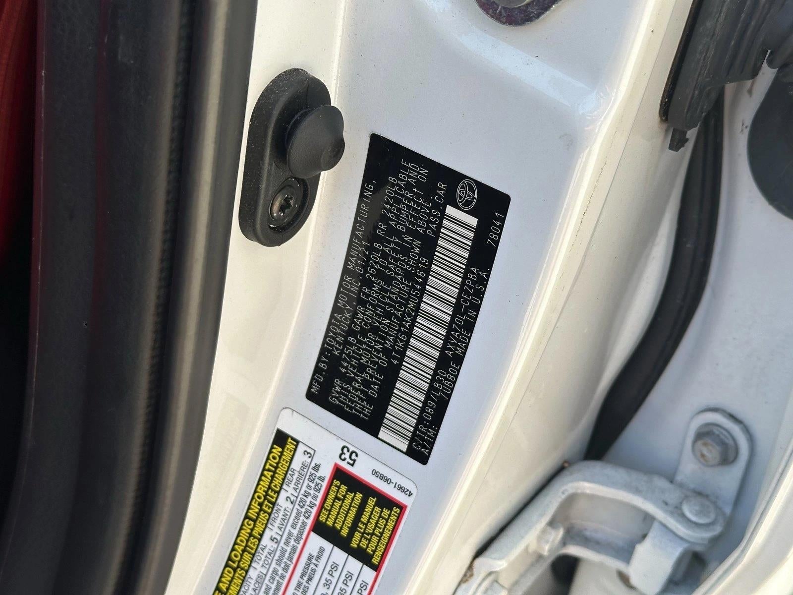 2021 Toyota Camry XSE Auto (Natl)