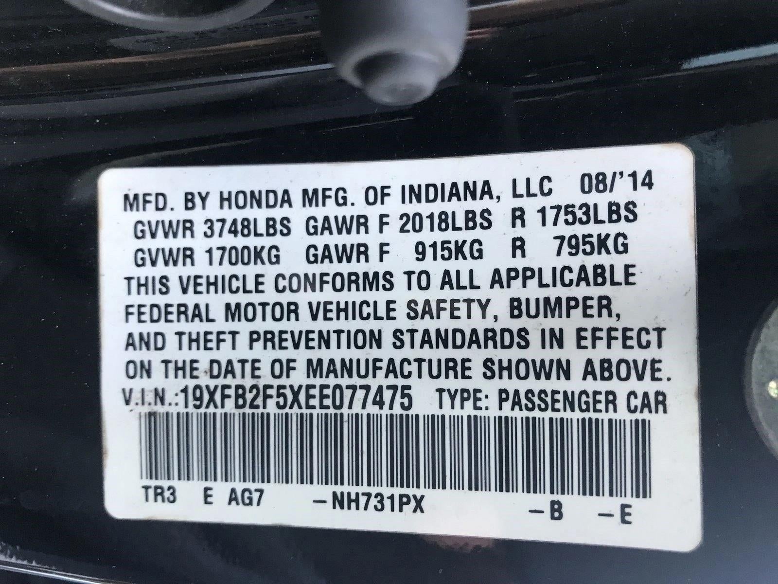 2014 Honda Civic Sedan LX CVT