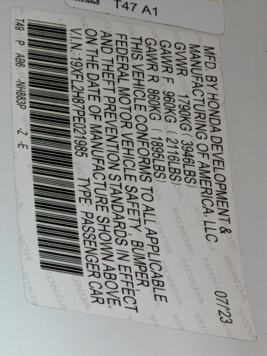 2023 Honda Civic Hatchback Sport CVT