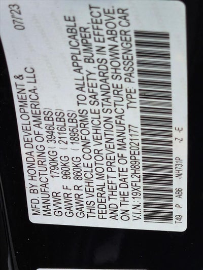 2023 Honda Civic Hatchback Sport CVT