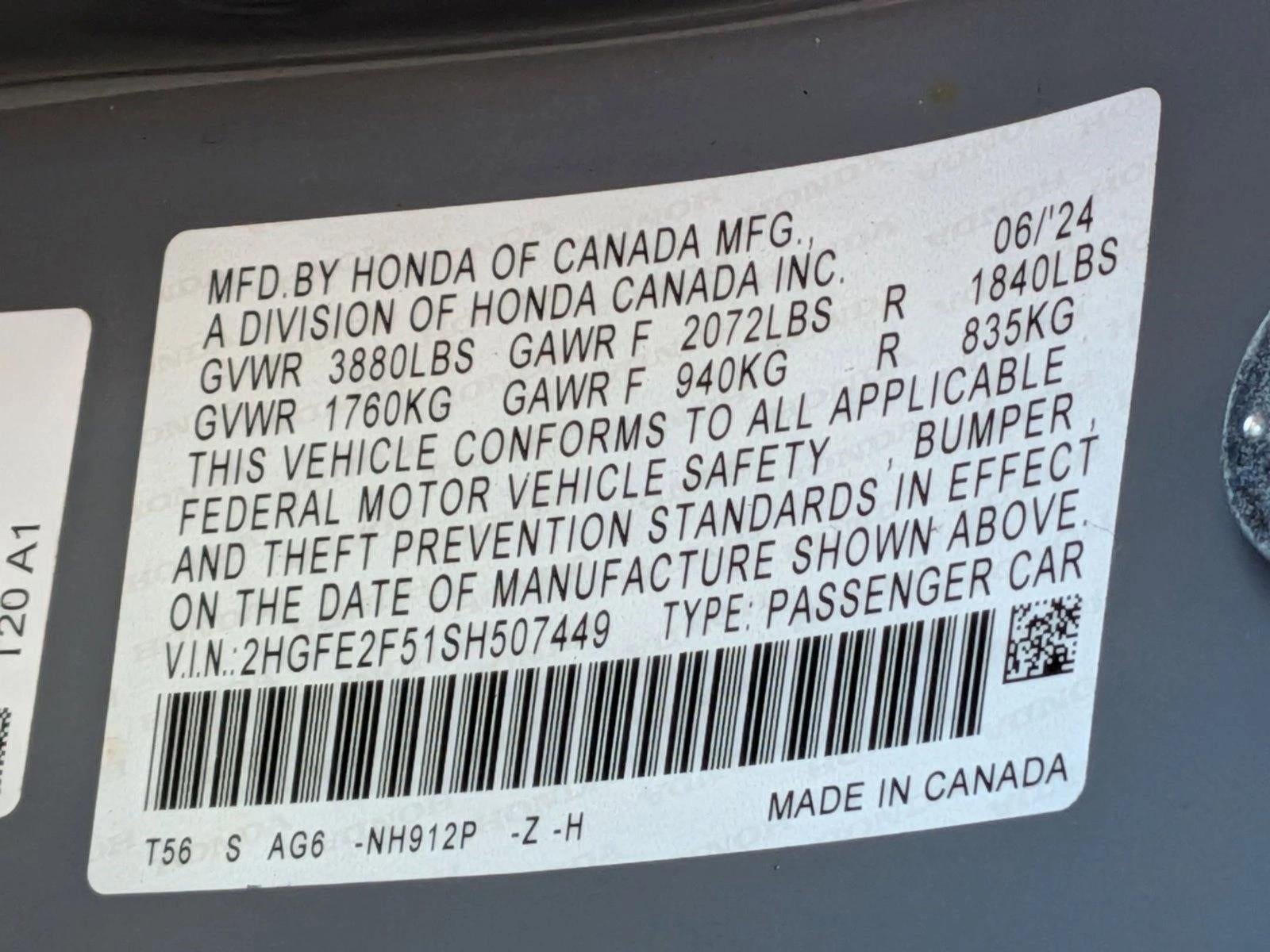 2025 Honda Civic Sedan Sport CVT