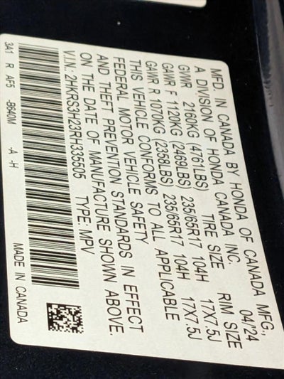 2024 Honda CR-V LX 2WD