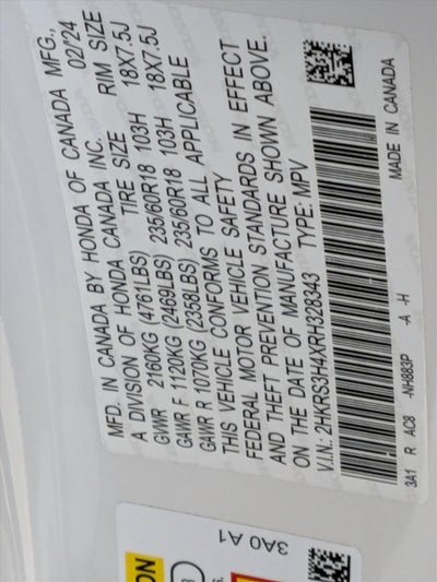 2024 Honda CR-V EX 2WD