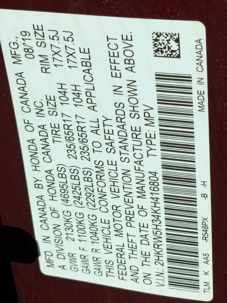 2019 Honda CR-V LX 2WD