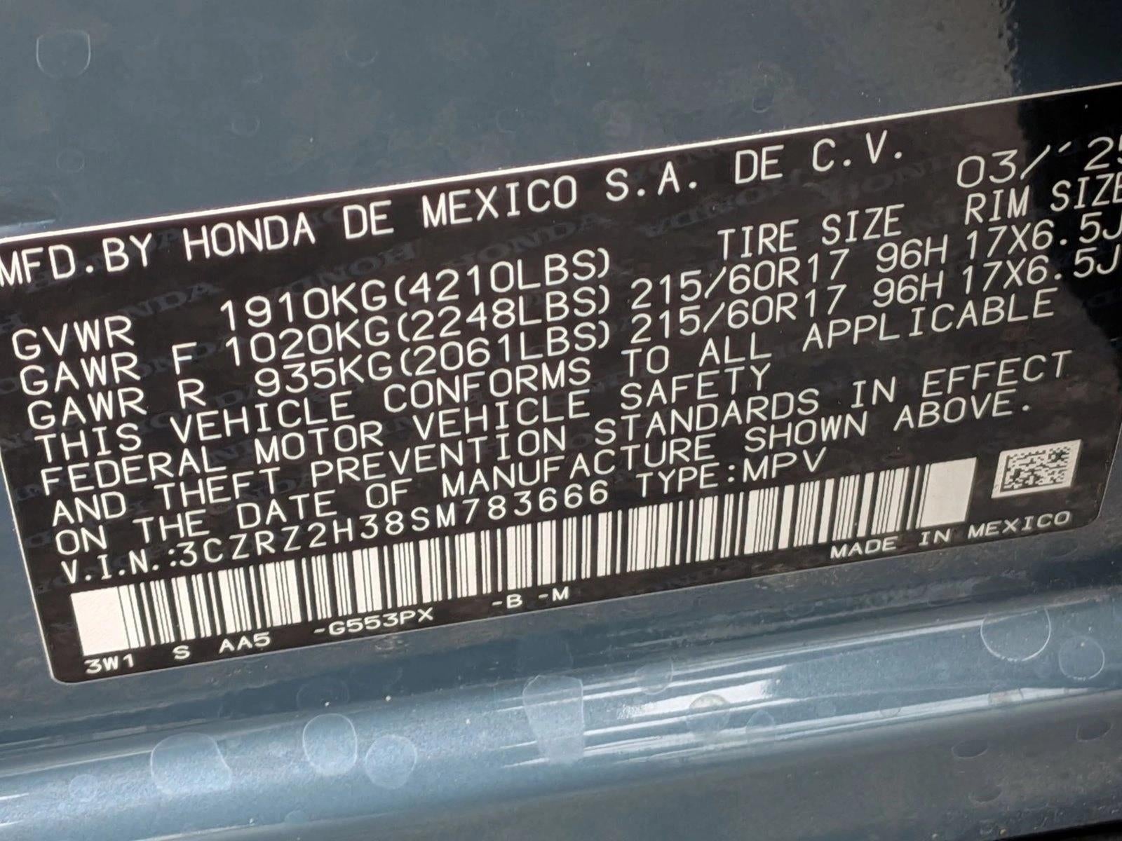 2025 Honda HR-V LX AWD CVT