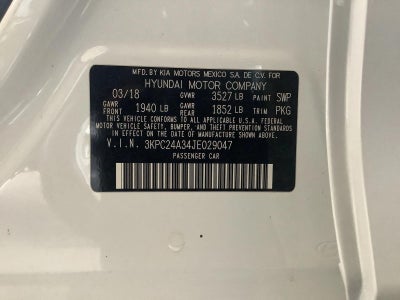 2018 Hyundai ACCENT SE Sedan Auto
