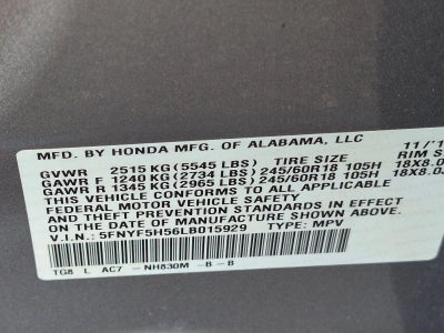 2020 Honda Pilot EX-L 2WD