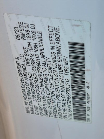 2023 Honda Pilot EX-L 7 Passenger 2WD