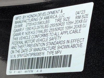 2023 Honda Pilot Touring 2WD