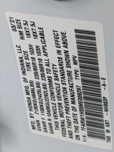 2021 Honda CR-V EX 2WD