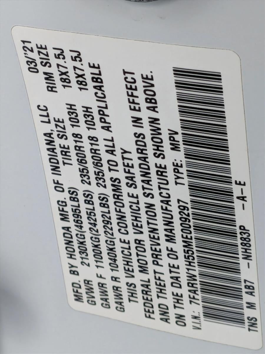 2021 Honda CR-V EX 2WD