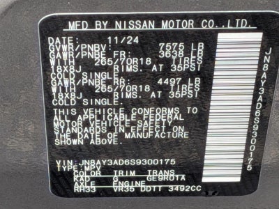 2025 Nissan Armada 4x2 SV