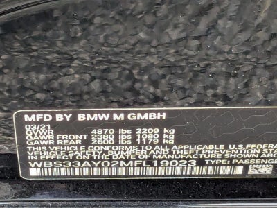 2021 BMW M3 M3 Competition Sedan