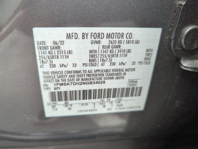 2022 Ford Explorer XLT RWD
