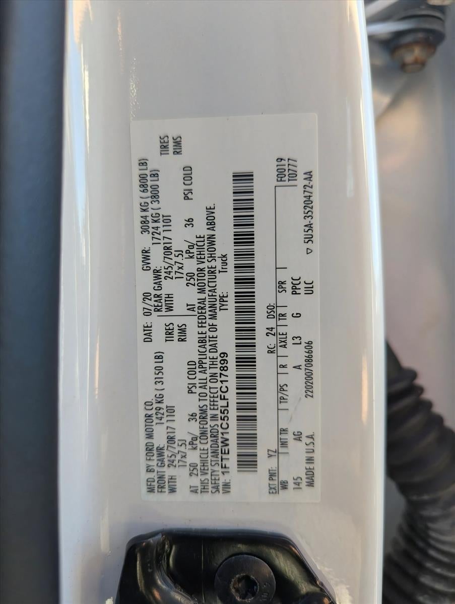 2020 Ford F-150 XL 2WD SuperCrew 5.5' Box