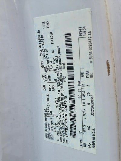 2020 Ford F-150 XL 2WD SuperCab 6.5' Box