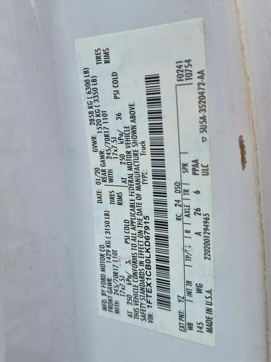 2020 Ford F-150 XL 2WD SuperCab 6.5' Box
