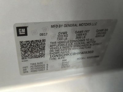 2017 Chevrolet Suburban 2WD 1500 LT