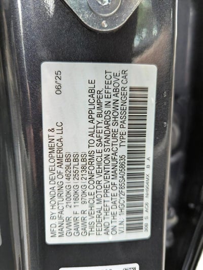 2025 Honda Accord Hybrid Touring Sedan