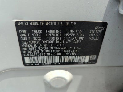 2022 Honda HR-V LX AWD CVT