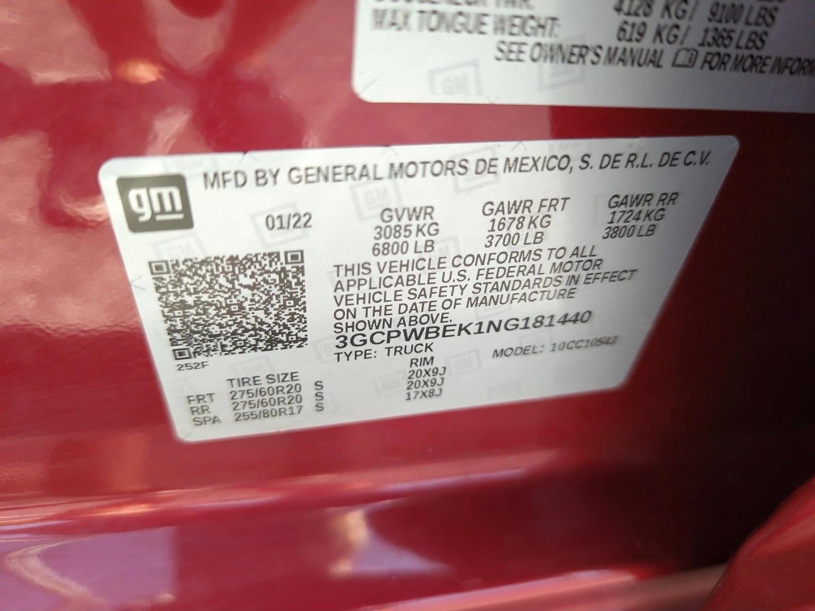 2022 Chevrolet Silverado 1500 LTD Crew Cab Short Box 2-Wheel Drive Custom