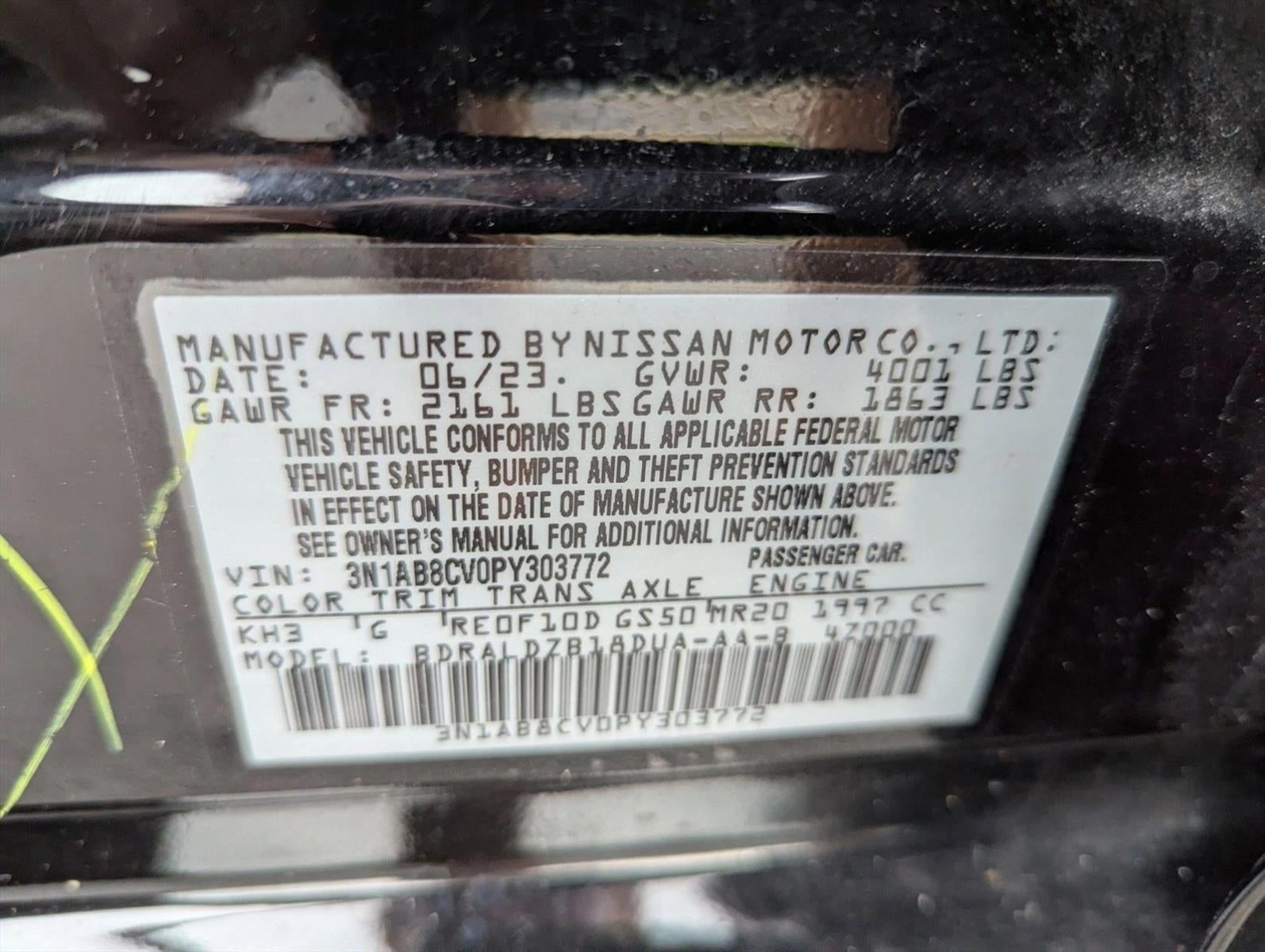 2023 Nissan Sentra SV CVT