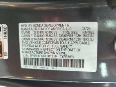 2026 Honda Odyssey EX-L Auto
