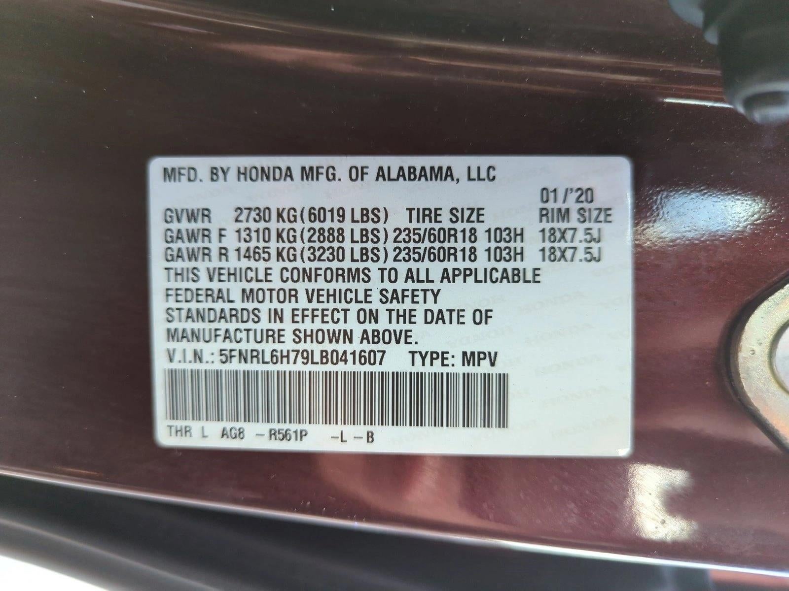 2020 Honda Odyssey EX-L Auto