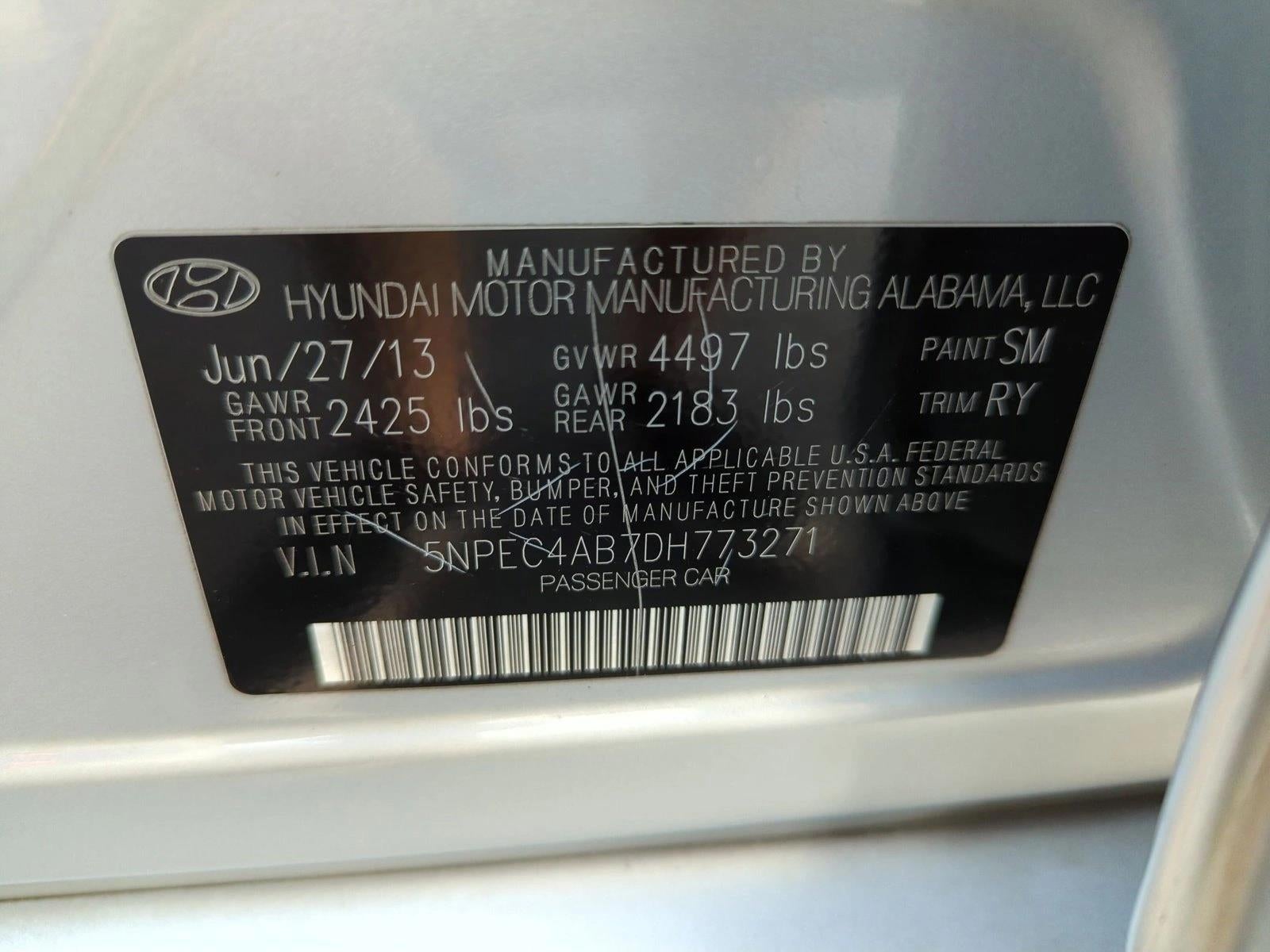 2013 Hyundai SONATA 4dr Sdn 2.0T Auto Limited