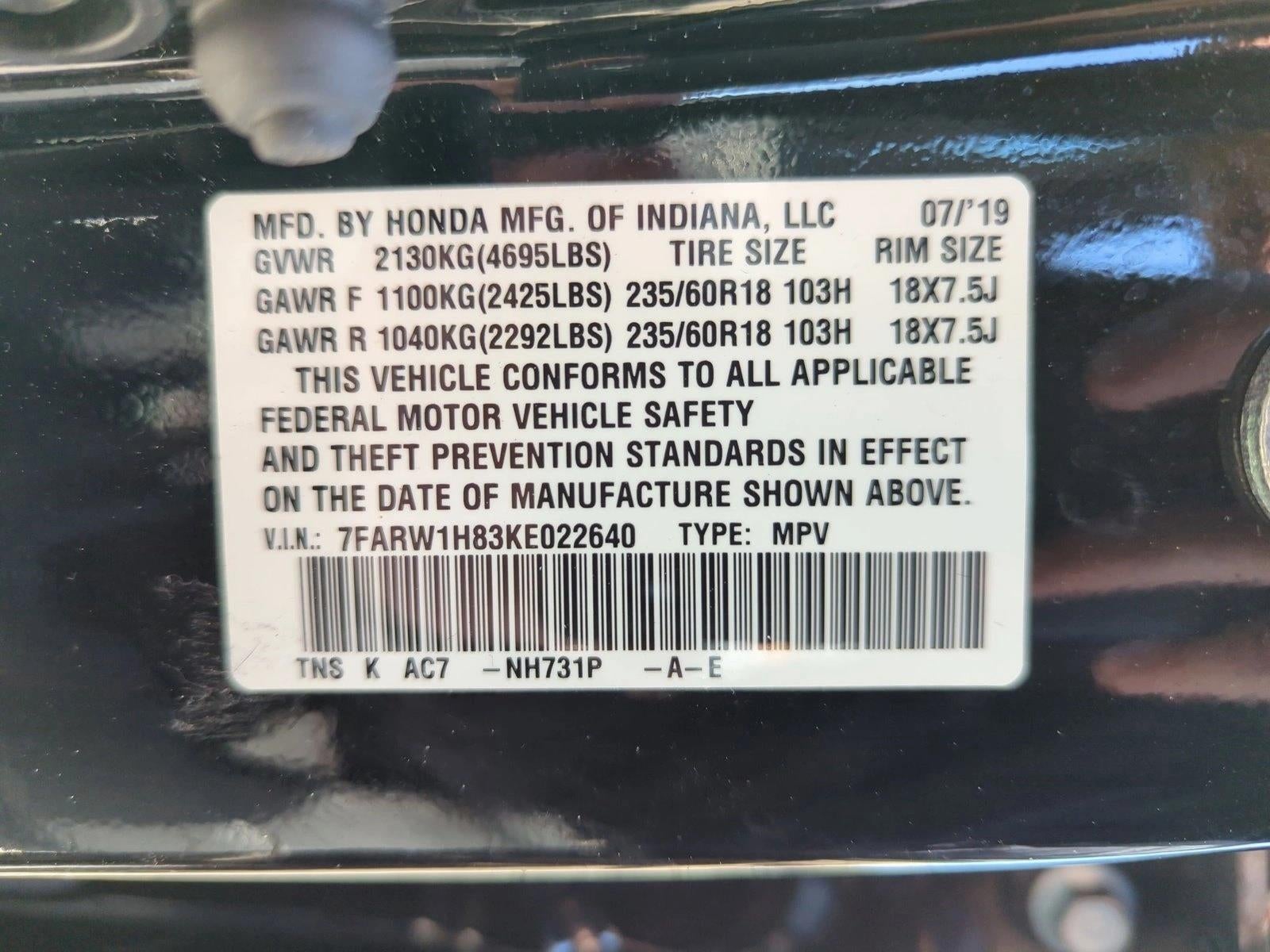 2019 Honda CR-V EX-L 2WD