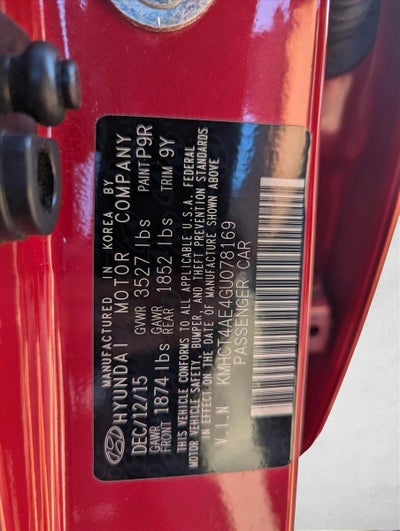 2016 Hyundai ACCENT 4dr Sdn Man SE