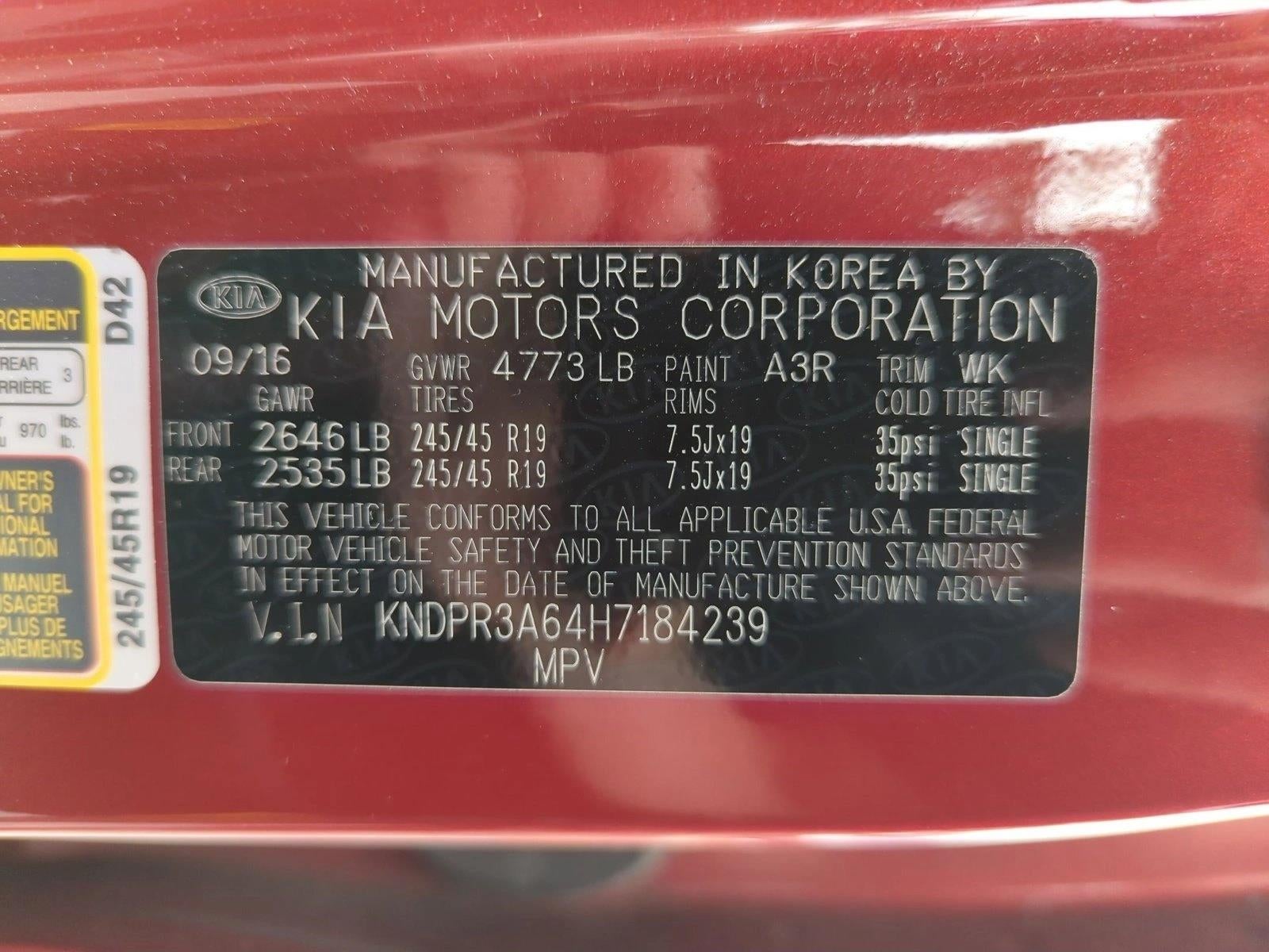 2017 Kia Sportage SX Turbo FWD